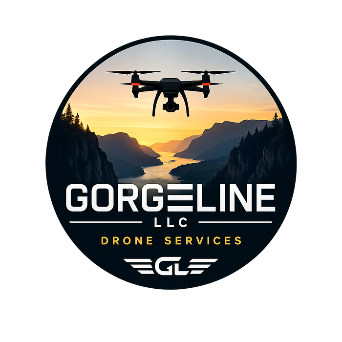 GorgeLine sunset gorge drone logo